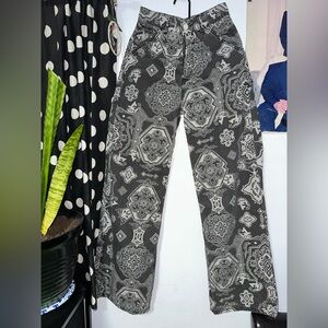 Carhartt Black & Gray Paisley Utility Pants